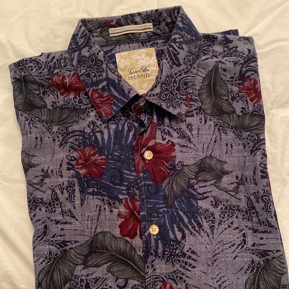 Tasso Elba Island shirts Size L cotton 100%